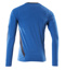 T-Shirt, Langarm, Modern Fit, azurblau/schwarzblau