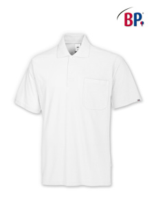 BP® Poloshirt 1612 für Sie&Ihn, WEISS (50% BW/50% Polyester, 220 g/m²)