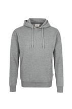 601-15 HAKRO Kapuzen-Sweatshirt Premium, grau meliert