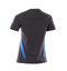 MASCOT® Accelerate Damen T-shirt schwarzblau/azurblau
